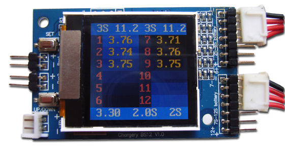 6S 12S LiPO accucellen Spanningsmonitor Monitoring System Custom