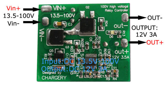 Auto LiTo Battery Buck Boost Converter 100v 12V 4A