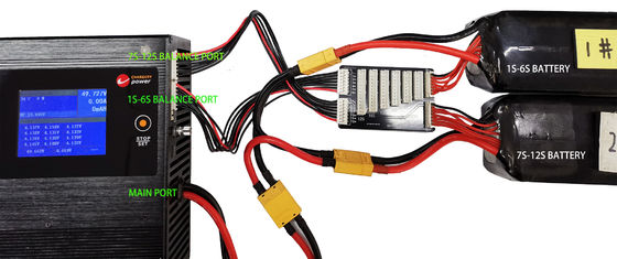 LiFe Pb NMC LiTO Lipo accu-oplader-ontlading 1S-12S 40A