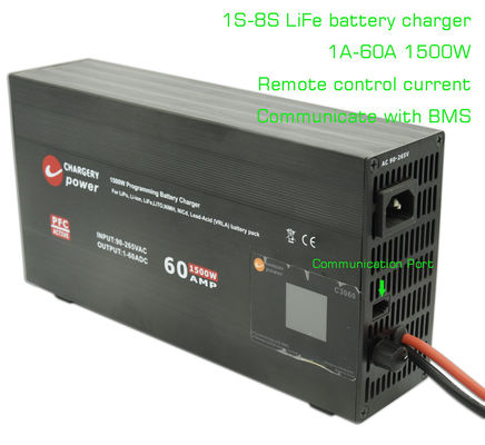 Oplaadbare Lifepo4 LFP Ac To Dc batterijoplader 4S-8S 1500W 29.2V