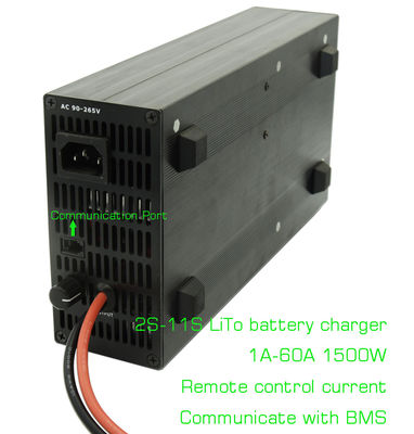 Verstelbare 29,7V 11S LTO-batterijoplader voor E-motorfiets E-scooter 1A-60A